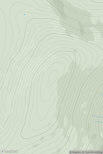 Thumbnail image for Foel-fras [Snowdonia] showing contour plot for surrounding peak